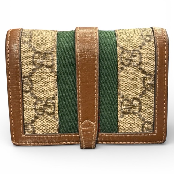 Gucci Jackie 1961 monogram wallet red and green stripes - Picture 2 of 16